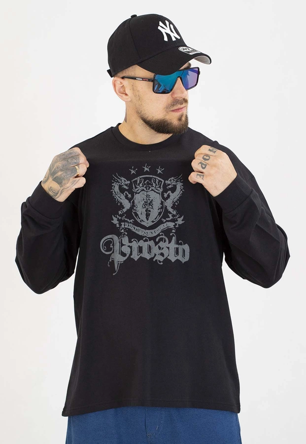 Longsleeve Prosto Crest czarny