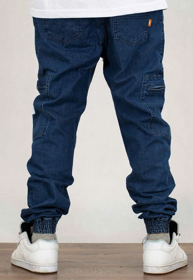 Spodnie Elade Joggery Cargo light blue jeans