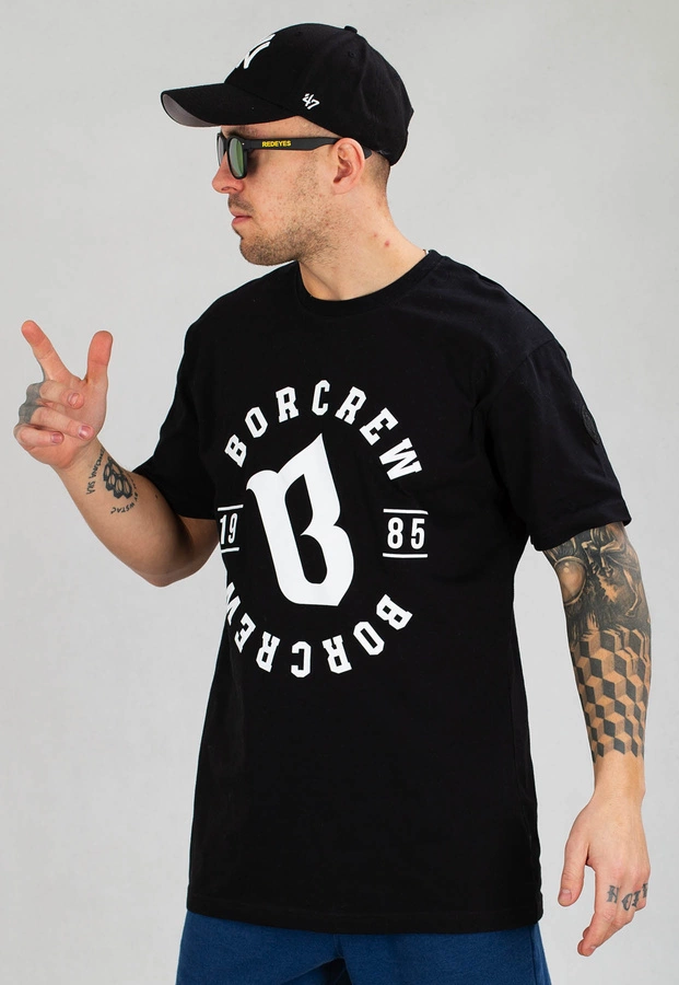 T-shirt B.O.R. Biuro Ochrony Rapu BORCrew 1985 czarny