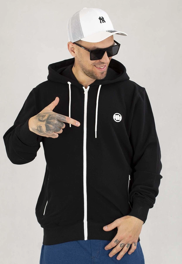 Bluza Pit Bull Z Kapturem ZIP Terry Small Logo czarna