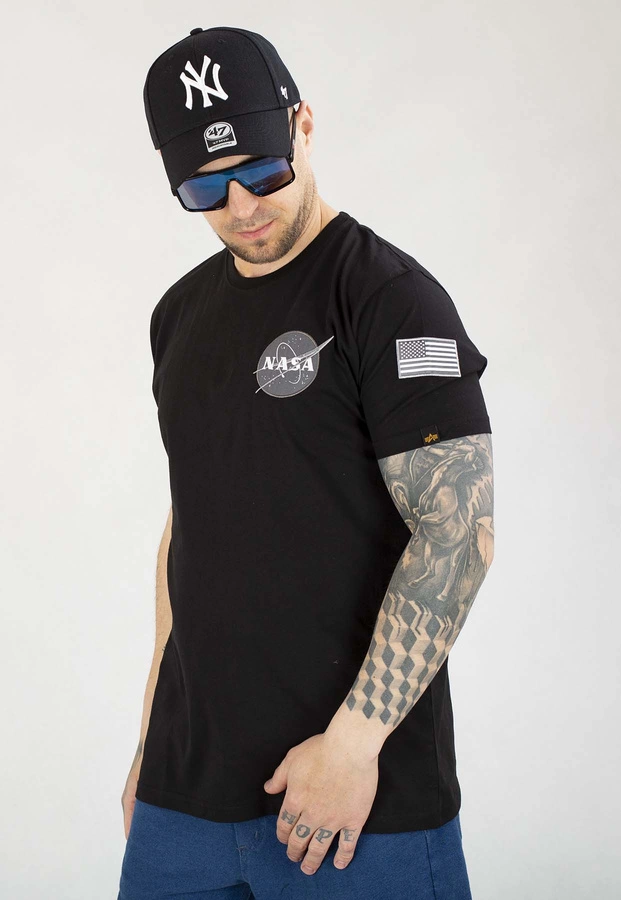 T-shirt Alpha Industries Space Shuttle 176507 czarny