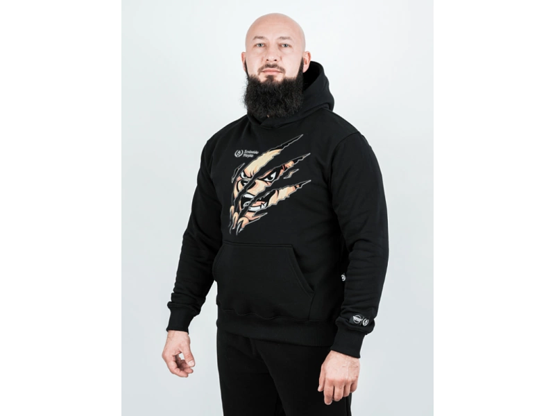 Bluza Środowisko Miejskie Z Kapturem Slash Bear czarna