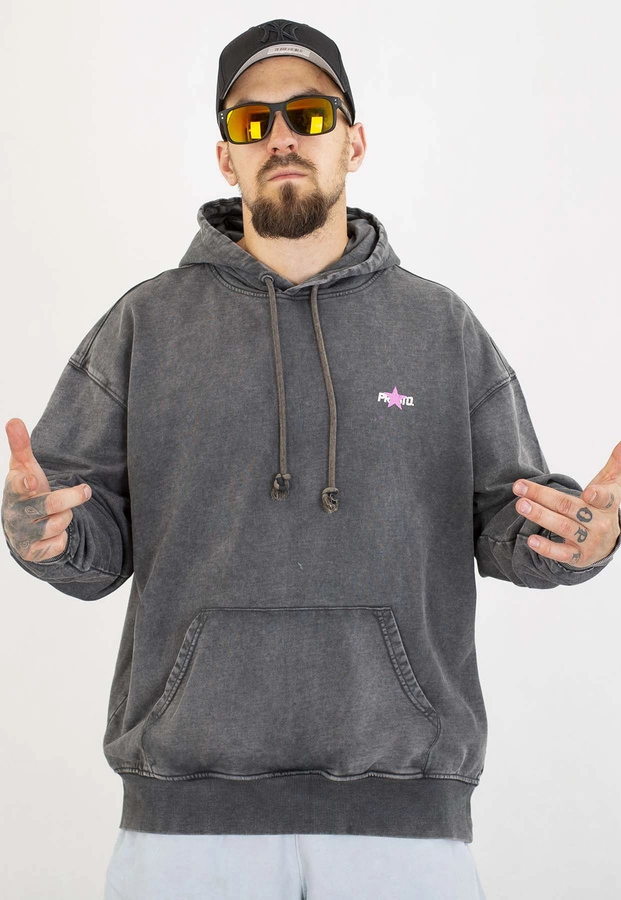 Bluza Prosto Z kapturem Washed99 grafitowa