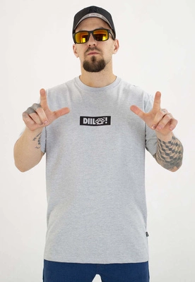 T-shirt Diil Kastet szary
