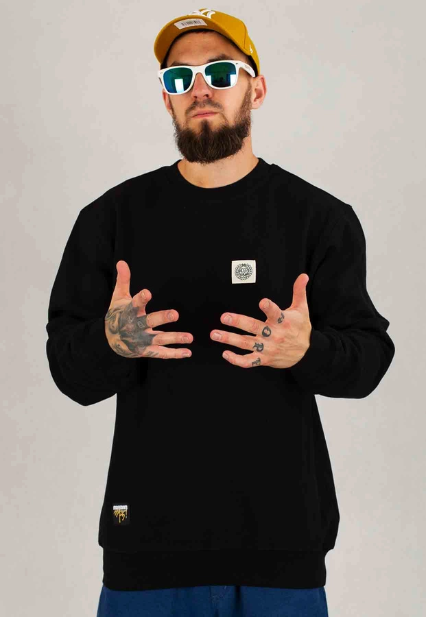 Bluza Mass Bez Kaptura Patch czarna