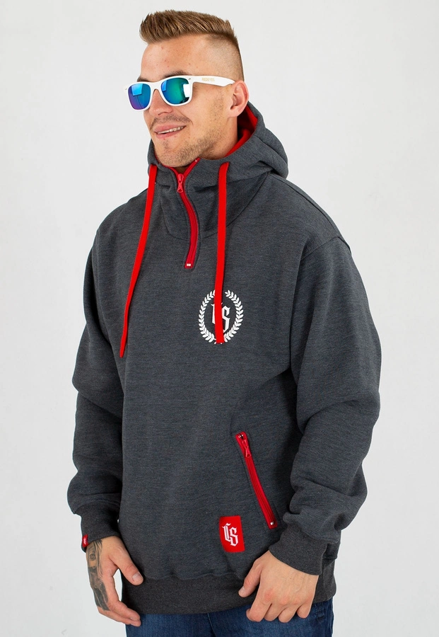 Bluza Ciemna Strefa Komin CS Laur grafitowa