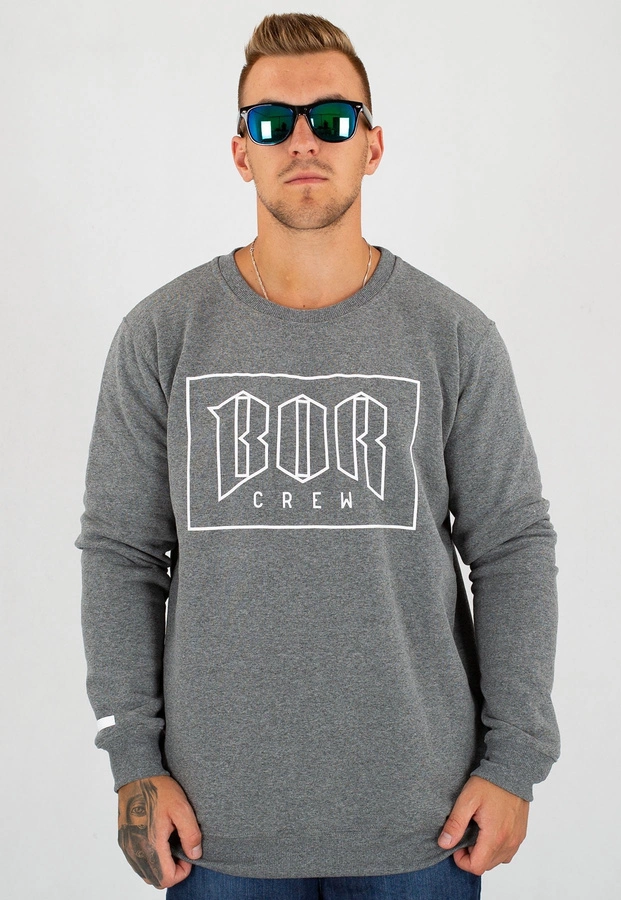 Bluza B.O.R. Biuro Ochrony Rapu BOR New Outline ciemno szara