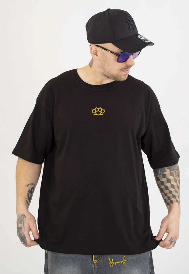 T-shirt Chada Proceder Oversize Kastet Mini czarno złoty