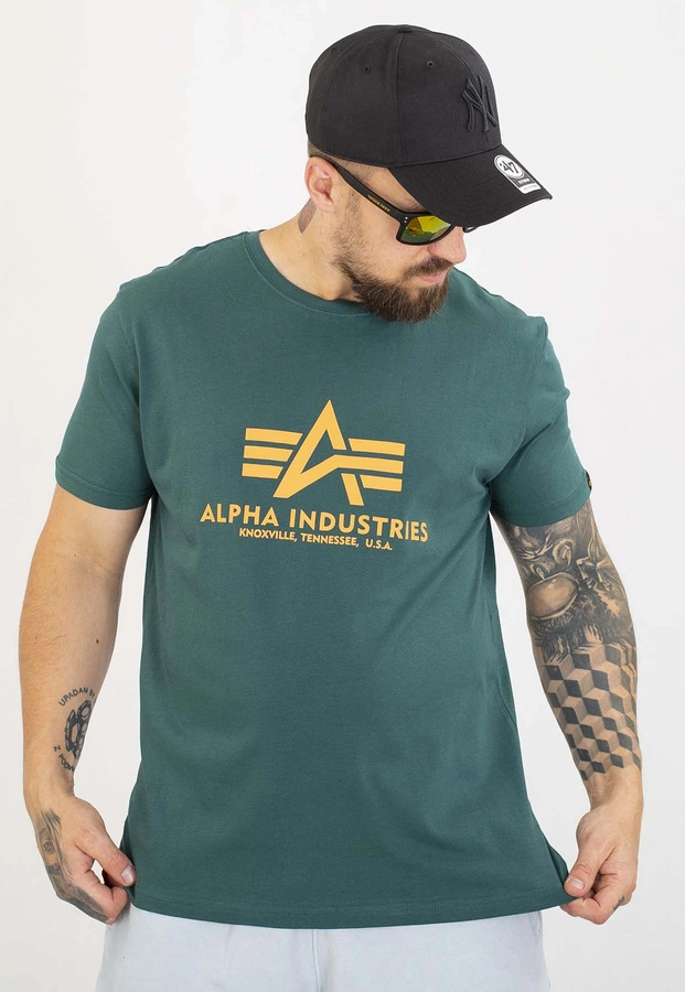 T-shirt Alpha Industries Basic 100501 zielony