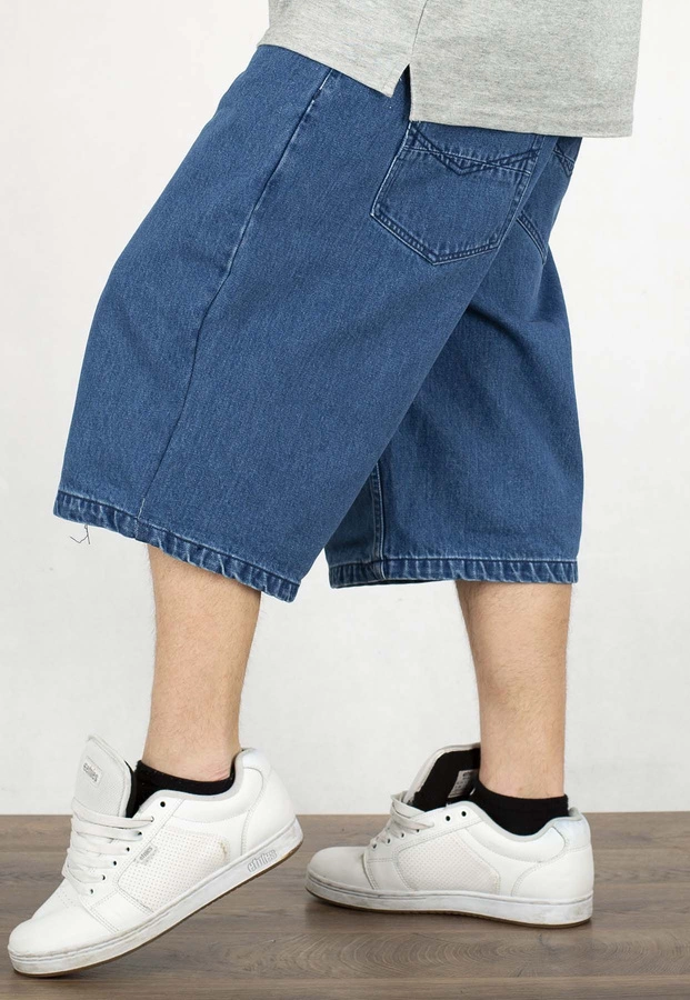 Spodenki Mass Jeans Slang Baggy Fit blue