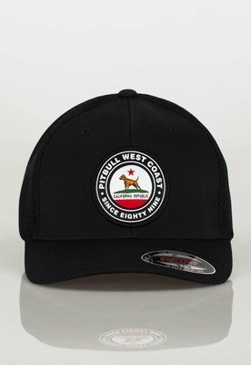 Czapka Full Cap Pit Bull Mesh California Dog czarna