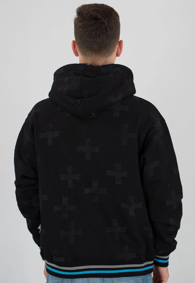 Bluza Nasa Zip Krzyż czarno niebieska