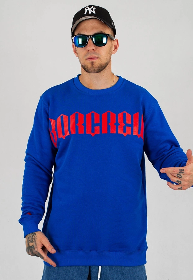 Bluza B.O.R. Biuro Ochrony Rapu New Borcrew niebieska