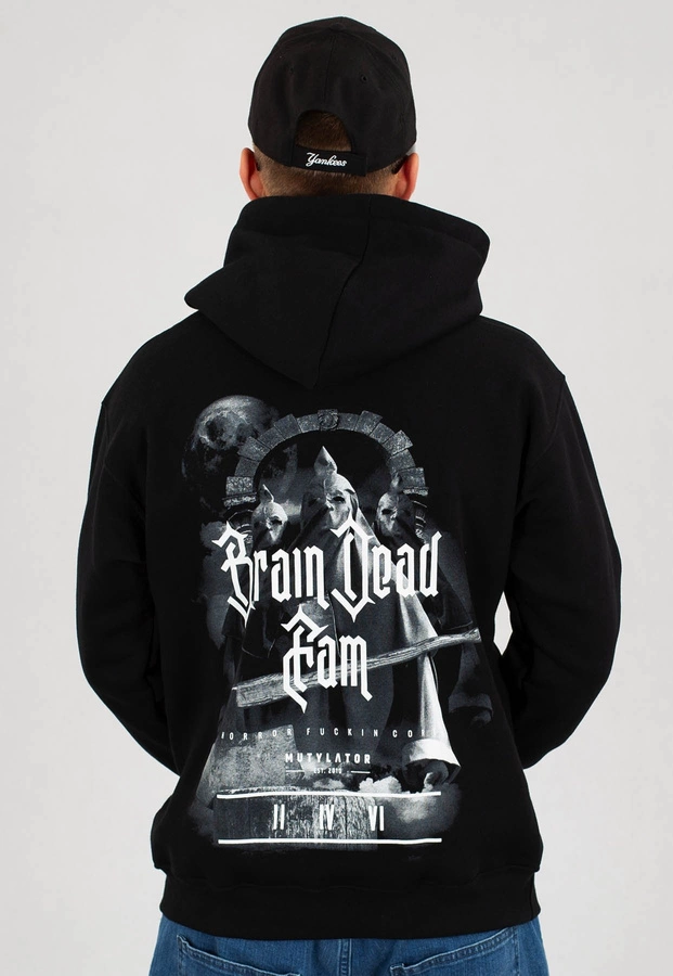 Bluza Brain Dead Familia Kat czarna