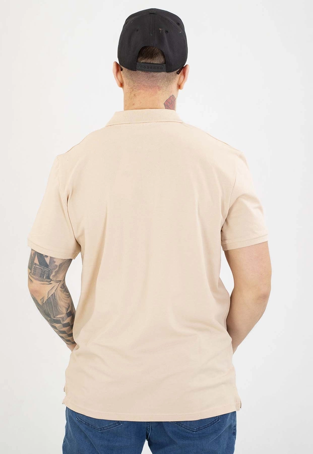 T-shirt Polo 4F M555 beżowy