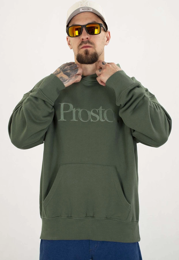 Bluza Prosto Z kapturem Mizo ciemno zielona