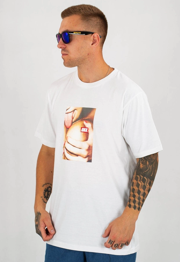 T-shirt Koka Lick biały