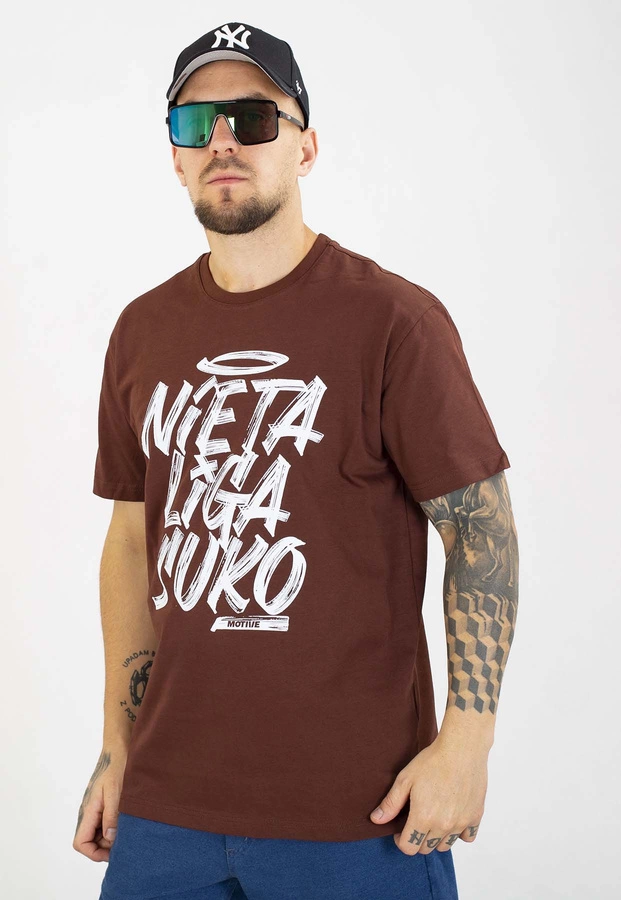 T-shirt Motive NTL Sharp brązowy