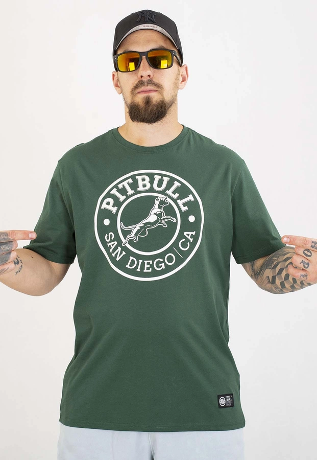 T-shirt Pit Bull San Diego Ca 170 bottle green