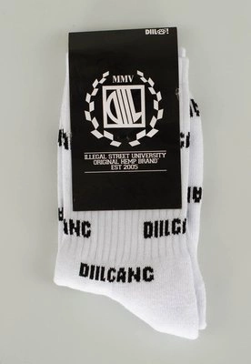 Skiety Diil Multi Logo biało czarne