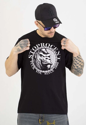 T-shirt Stoprocent 25th Anniversary Gorilla czarny