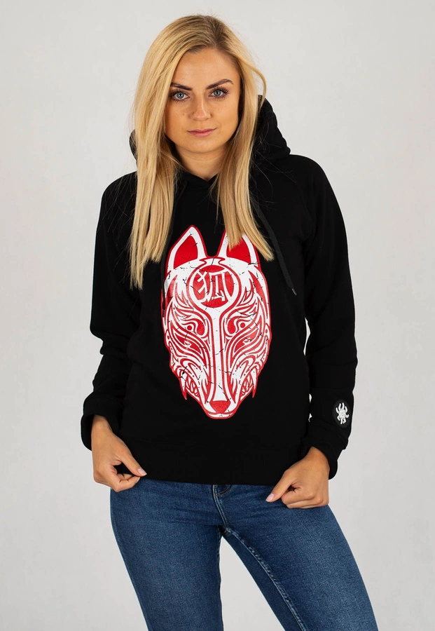 Bluza Brain Dead Familia Kitsune czarna