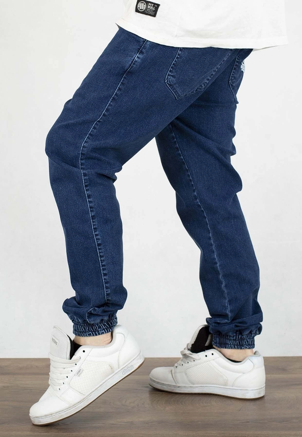 Spodnie Jigga Wear Crown Jogger Jeans Deep blue