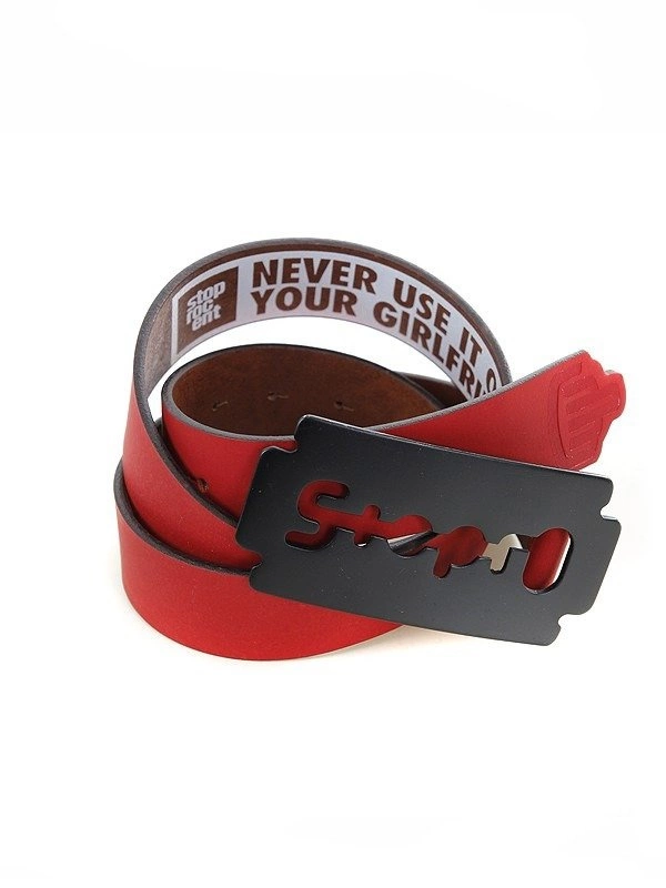 Pasek Stoprocent Razor czerwono czarny