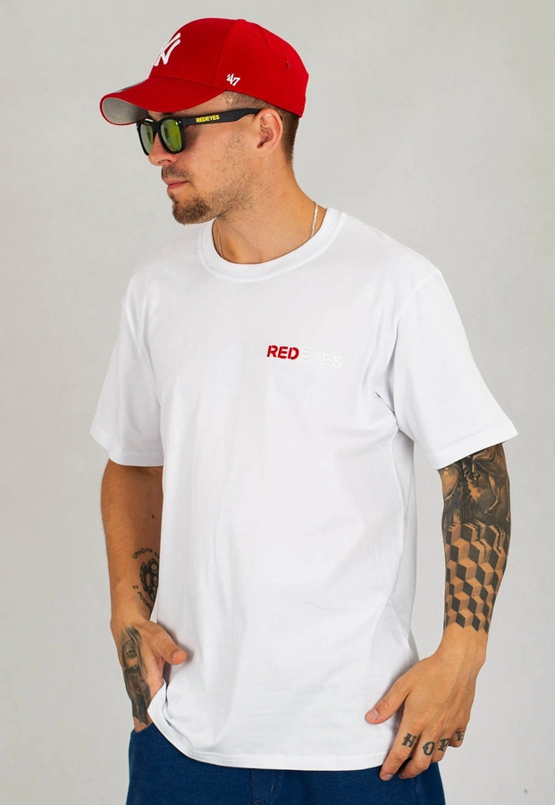 T-shirt Red Eyes Compton biały