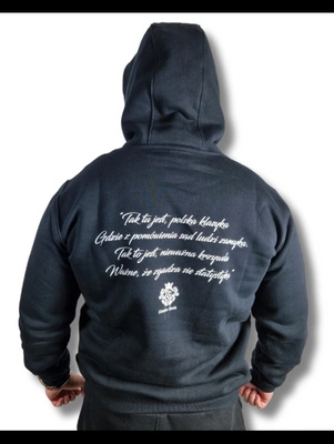 Bluza Ciemna Strefa Z Kapturem Statystyka czarna