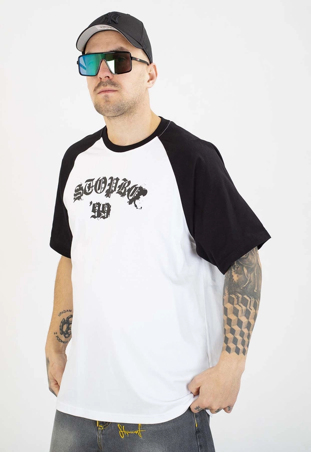 T-shirt Stoprocent Reglan Stopro 99 biały