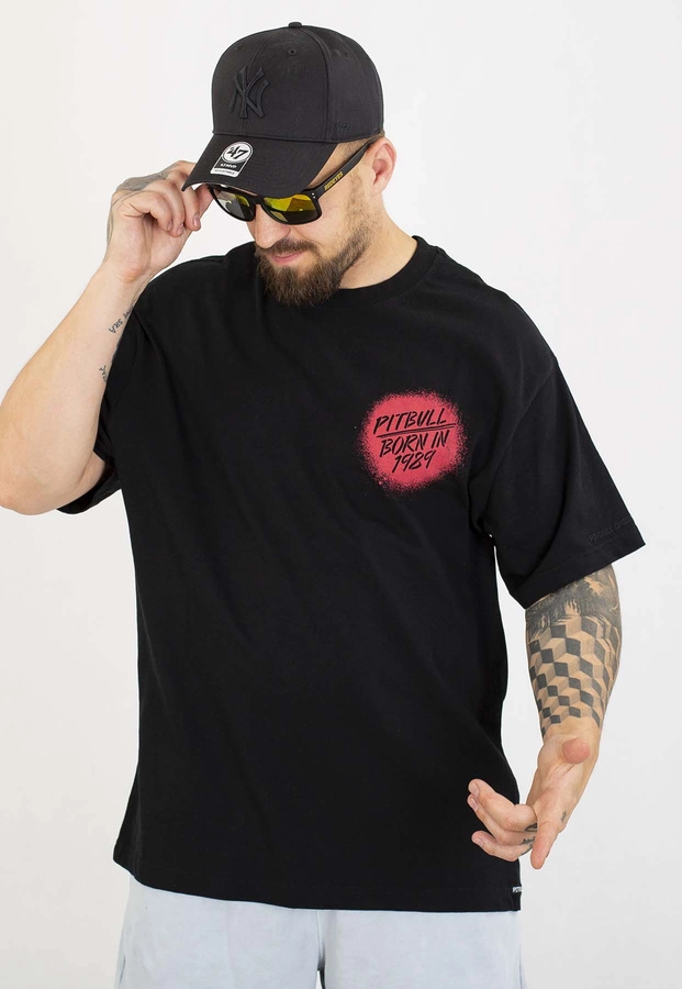 T-shirt Pit Bull Loose Fit Graffiti 210 black
