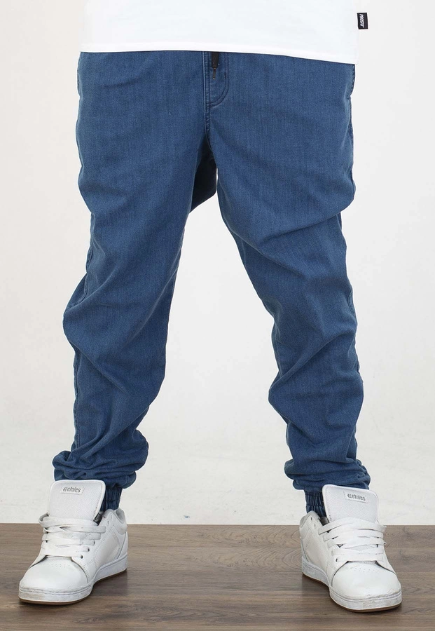 Spodnie Chada Jeans Joggery Haft niebieskie