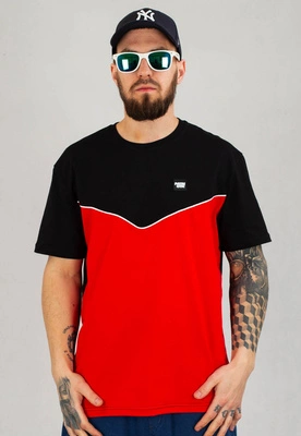 T-shirt Patriotic CLS Mini Trigonal czarno czerwony