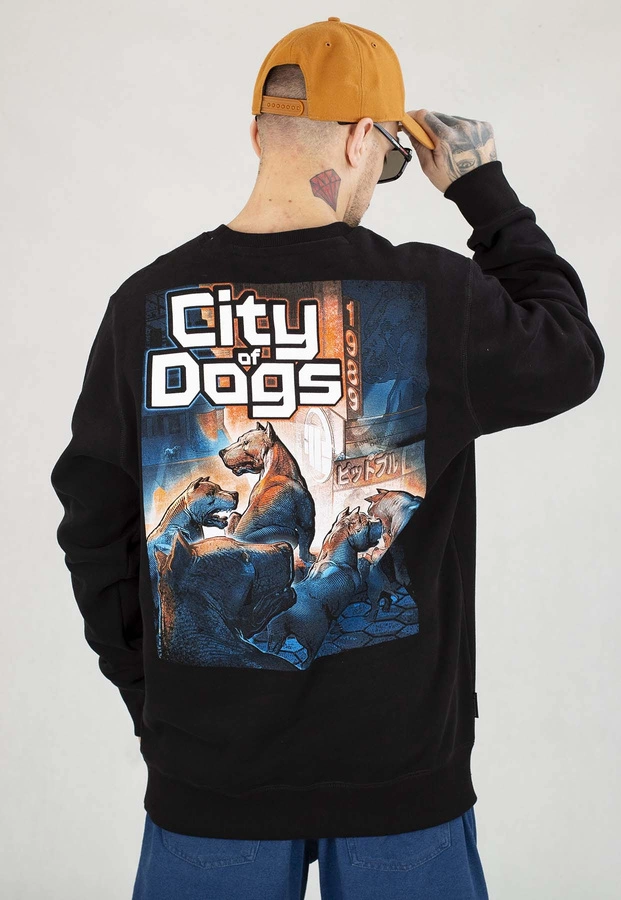 Bluza Pit Bull Bez Kaptura City Of Dogs czarna