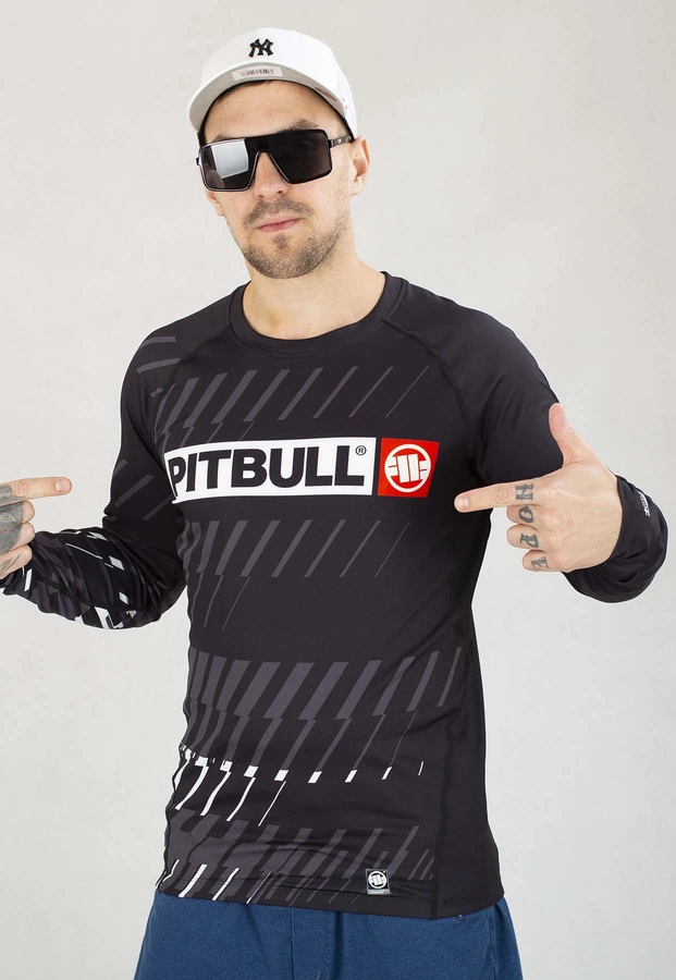 Longsleeve Pit Bull Sportowy Rashguard Street Dog czarny