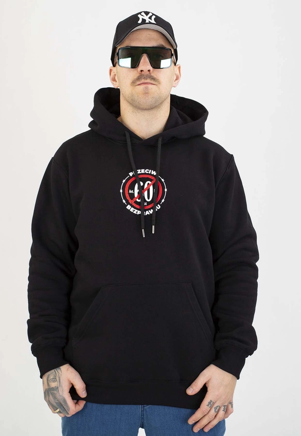 Bluza Ciemna Strefa Z Kapturem Statystyka czarna