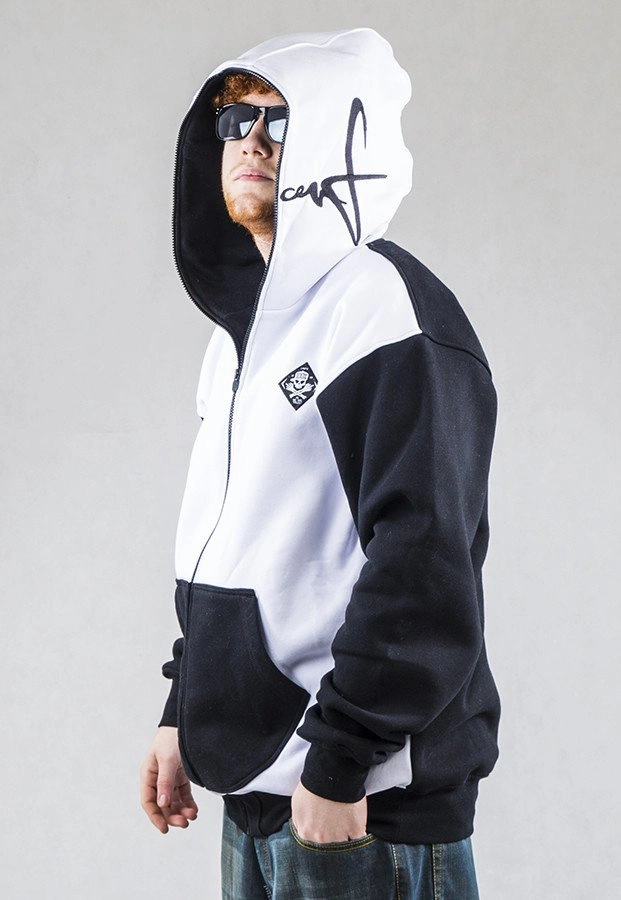 Bluza Stoprocent New Pash biało czarna