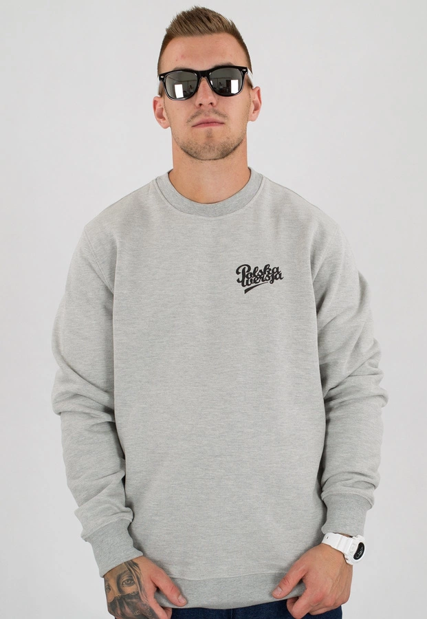 Bluza Polska Wersja PW Outline jasno szara