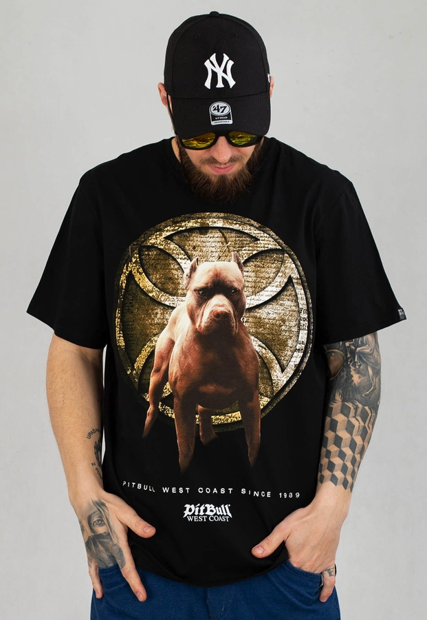 T-shirt Pit Bull Middle Curb czarny