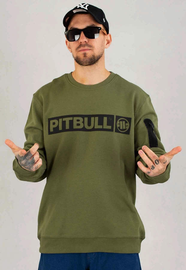 Bluza Pit Bull Bez Kaptura Beyer oliwkowa