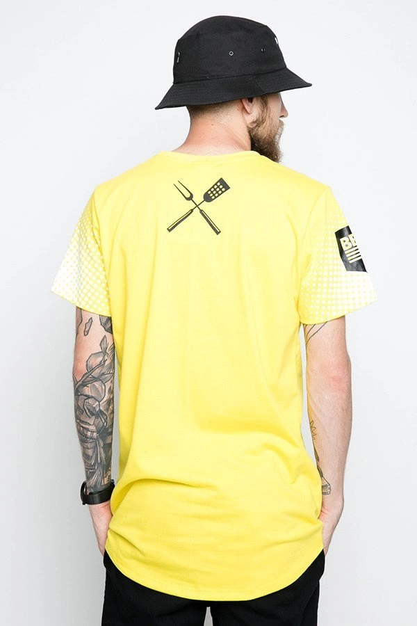 T-shirt Diamante Wear Grill & Beer żółty