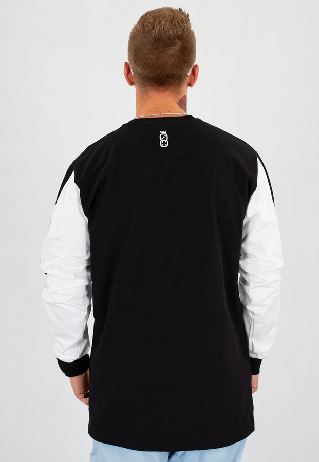 Longsleeve Lucky Dice Stripe Cut biało czarny