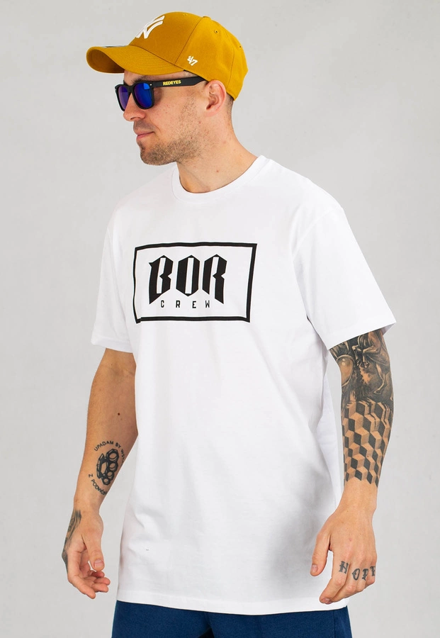 T-shirt B.O.R. Biuro Ochrony Rapu Bor Crew Classic biały