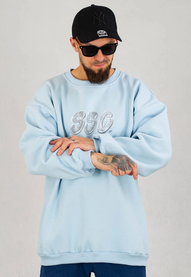 Bluza SSG Crewneck Baggy Sketch jasno niebieska