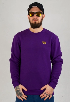 Bluza Patriotic Crewneck Cls Mini Gold fioletowa