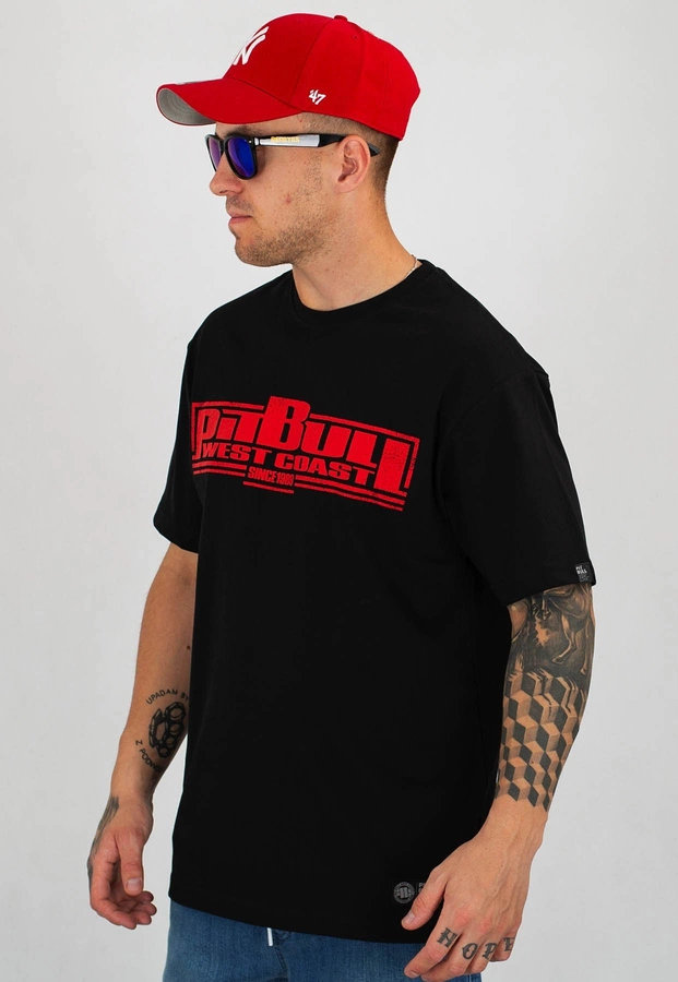 T-shirt Pit Bull Red Nose 2019 czarny