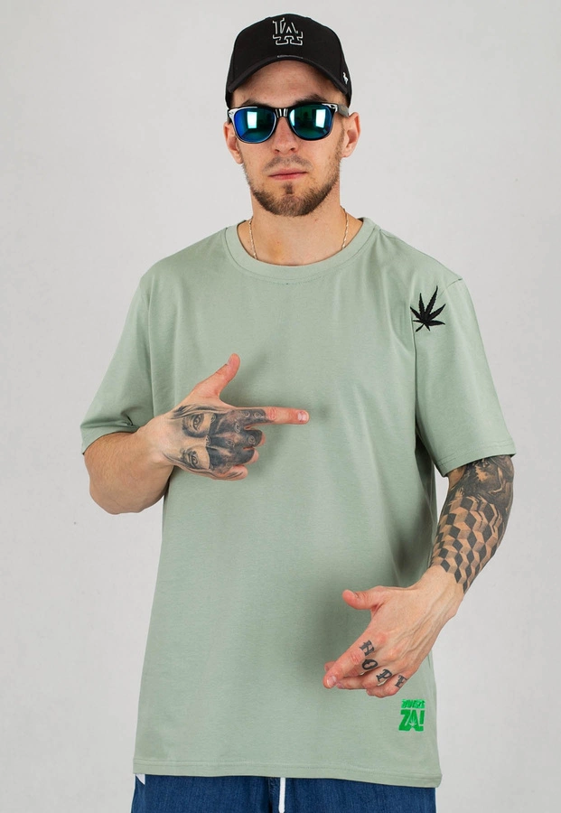 T-shirt Stoprocent Regular Freedom zielony