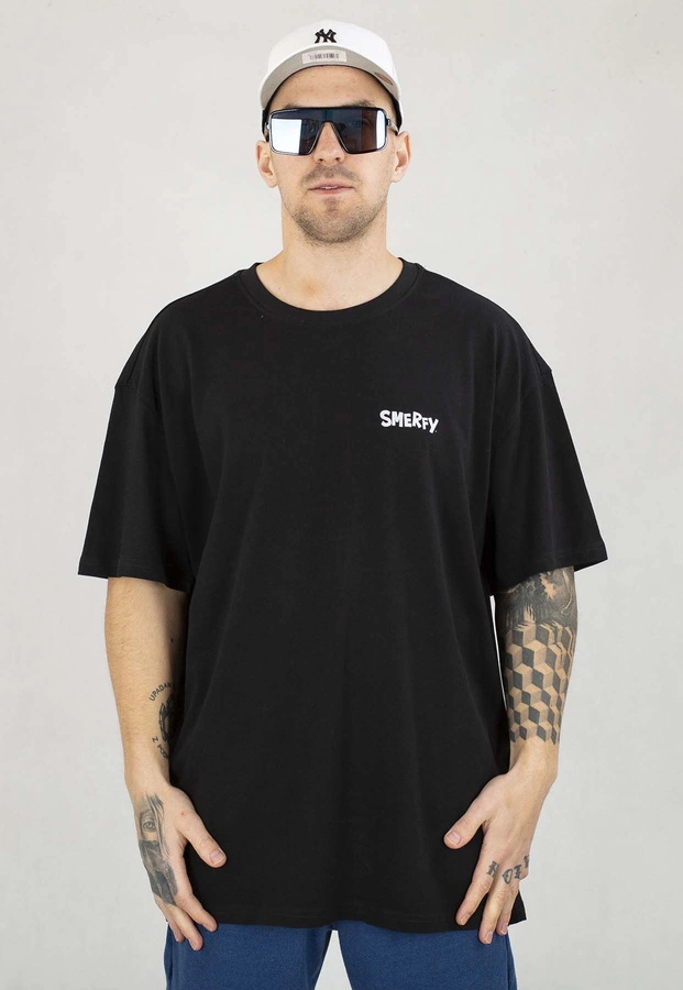 T-shirt Smerfy Baggy Escape czarny