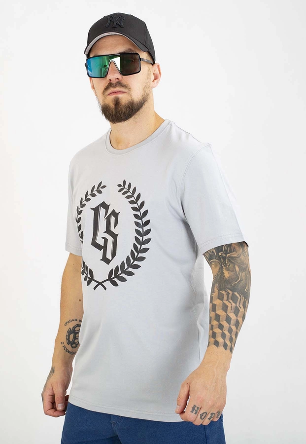 T-shirt Ciemna Strefa Laur szaro czarny